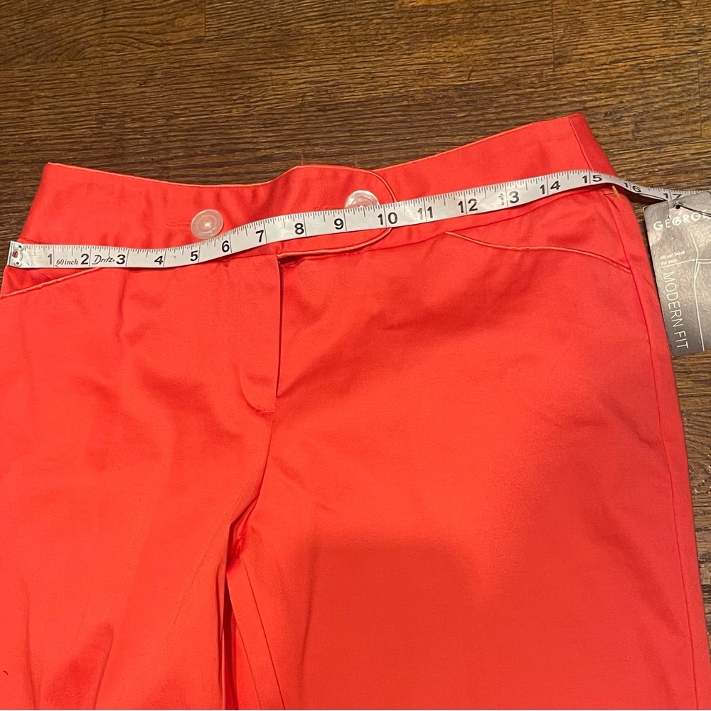 George women’s casual Wide-Leg High-Rise size 6 Pants in Coral NWT - Picture 8 of 15
